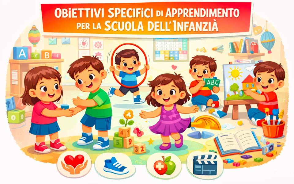 Attività creative e obiettivi di apprendimento per l'infanzia dei bambini