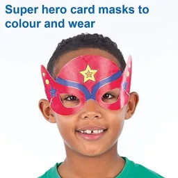 Vista alternativa Baker Ross Kit Maschere Supereroe da Decorare - Baker Ross