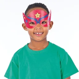 Contenuto e dettagli Baker Ross Kit Maschere Supereroe da Decorare - Baker Ross