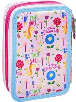 Clondo Astuccio Triplo Riempito Disney Principesse - 44 Accessori Scuola — vista 2 di 7