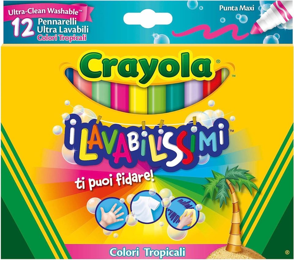 CRAYOLA I Lavabilissimi Pennarelli Punta Maxi