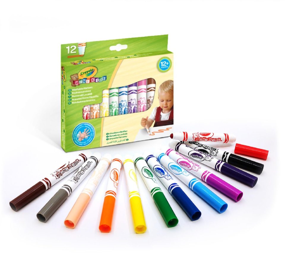CRAYOLA Mini Kids – Pennarelli Lavabili con Punta Arrotondata