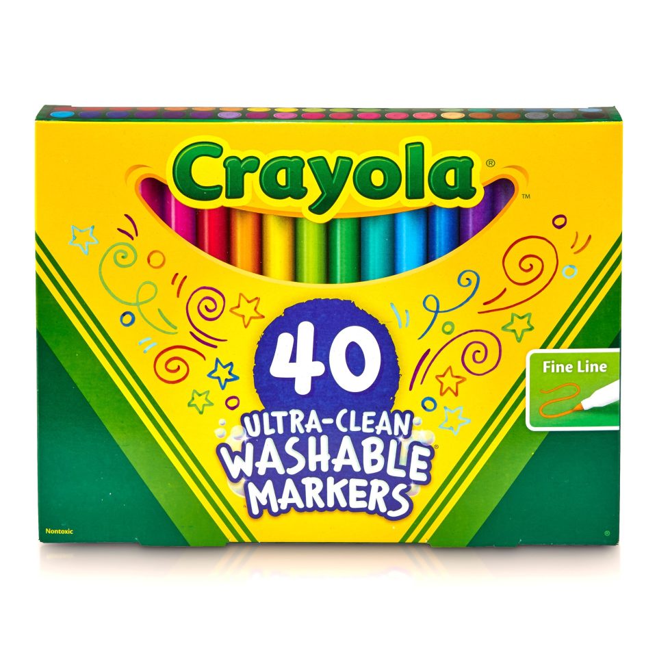 CRAYOLA Pennarelli lavabili a linea fine