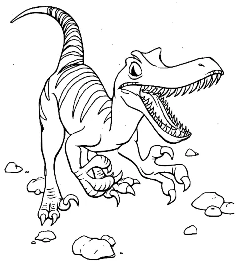Disegno dinosauro carnivoro