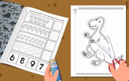 Anteprima attività: numeri da incollare e ritaglio