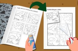 Dettaglio pagina interna - Componi il dinosauro