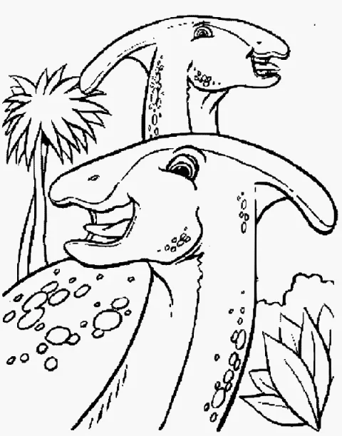 Disegno dinosauri che sorridono