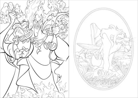 Particolare della confezione Disney Editions Art of Coloring: Disney Villains - 100 Disegni