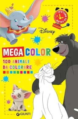 Disney Libri 100 Animali da Colorare - Mega Color Disney — confezione prodotto
