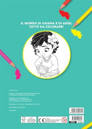 Disney Libri Amiche degli Oceani - Primo Album da Colorare — vista 2 di 2