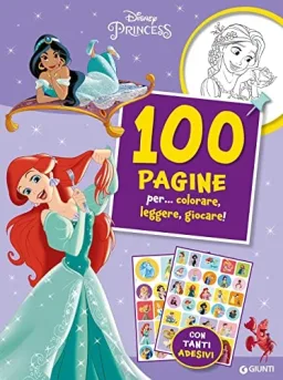 Disney Libri Disney Princess - 100 Pagine per Colorare, Leggere e Giocare — confezione prodotto