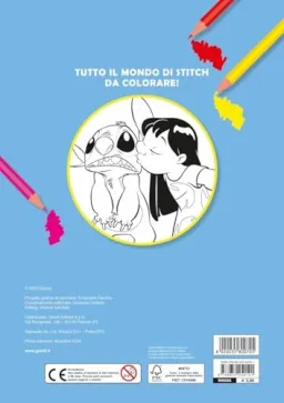 Particolare della confezione Disney Libri Stitch - Primo Album da Colorare - Alieni Speciali