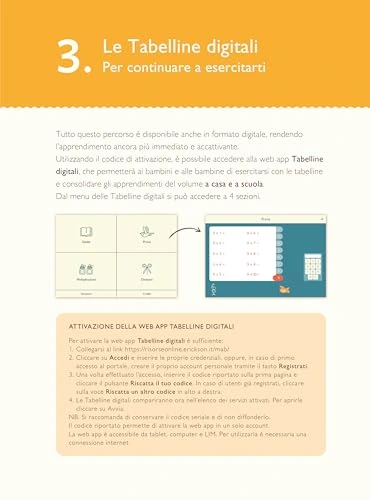 Particolare della confezione Erickson Tabelline al Volo - Kit Didattico con App e Materiali Erickson
