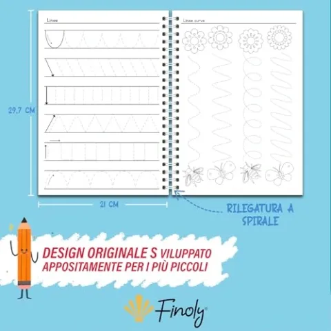 Contenuto e dettagli Finoly Finoly Pregrafismo - Labirinti Educativi e Attività di Apprendimento