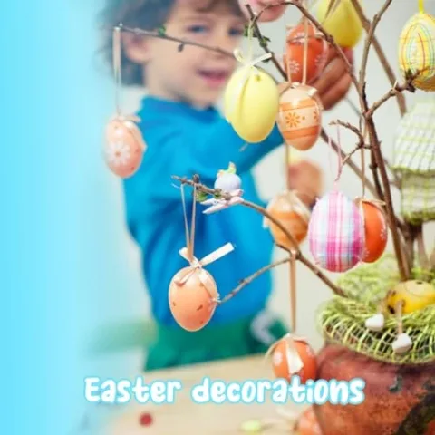 JadeLink Kit Decorazione Uova di Pasqua - 20 Pezzi da Dipingere, immagine aggiuntiva prodotto