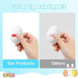 Dettaglio JadeLink Kit Decorazione Uova di Pasqua - 20 Pezzi da Dipingere