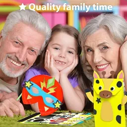 KRAFUN Kit Artigianato Safari - 16 Progetti Creativi con Carta e Animali — vista 2 di 7