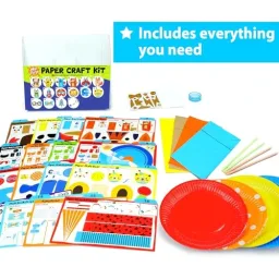 KRAFUN Kit Artigianato Safari - 16 Progetti Creativi con Carta e Animali, immagine aggiuntiva prodotto