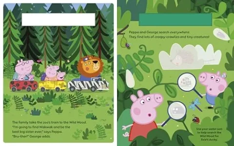 Ladybird Peppa Pig al Zoo - Libro Magico da Colorare e Dipingere — vista 2 di 3