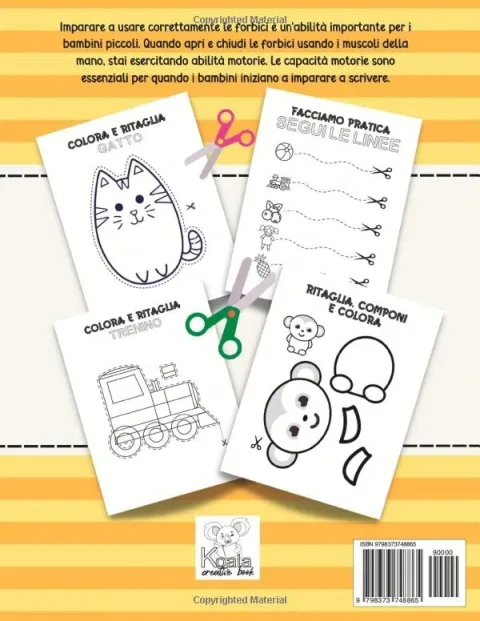 Majosta Taglia e Incolla per Bambini - Quaderno Attività Creativa — vista 2 di 2