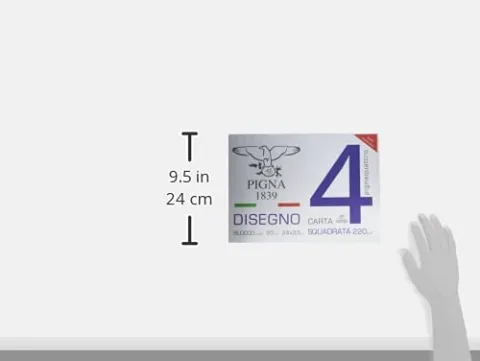 Pigna Blocco da Disegno Pigna Pignaquattro - 24x33 cm Carta Liscia — vista 2 di 2