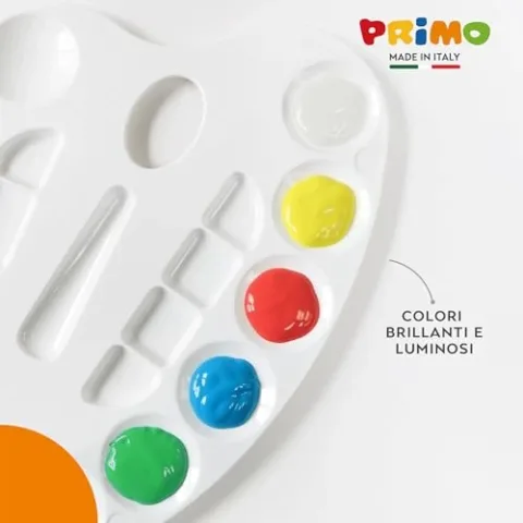 Vista alternativa PRIMO Tempere Lavabili Primo - 6 Colori da 1L con Dosatore