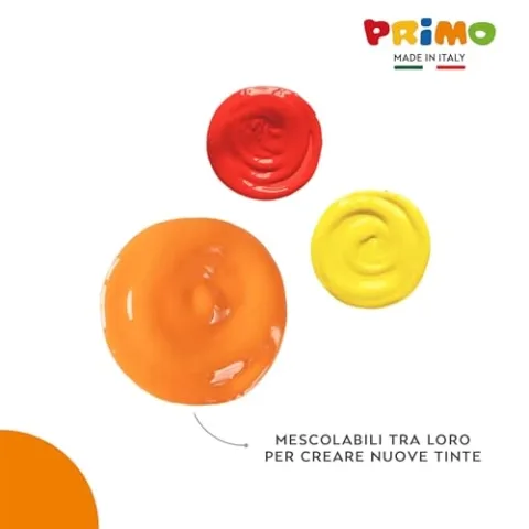 Dettaglio PRIMO Tempere Lavabili Primo - 6 Colori da 1L con Dosatore — prodotto PRIMO per bambini