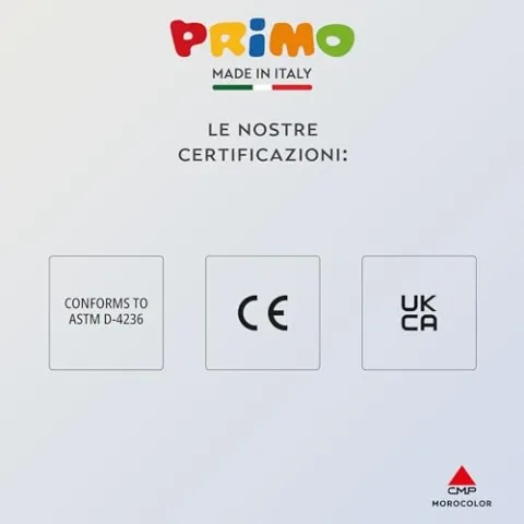 Vista alternativa PRIMO Tempere Lavabili Primo - 6 Colori da 1L con Dosatore