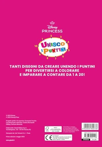 Principesse Disney - Unisco i Puntini e Colori Illustrato, immagine aggiuntiva prodotto
