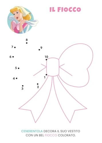 Vista alternativa Principesse Disney - Unisco i Puntini e Colori Illustrato