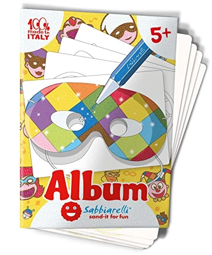Sabbiarelli Sand-it For Fun - Album Maschere da Colorare con Sabbia