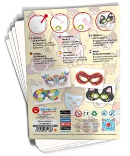Sabbiarelli Sabbiarelli Sand-it For Fun - Album Maschere da Colorare con Sabbia — vista 2 di 7