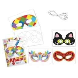 Sabbiarelli Sabbiarelli Sand-it For Fun - Album Maschere da Colorare con Sabbia, immagine aggiuntiva prodotto