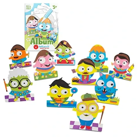 Particolare della confezione Sabbiarelli Sabbiarelli Sand-it For Fun - Album Trova le Uova di Pasqua