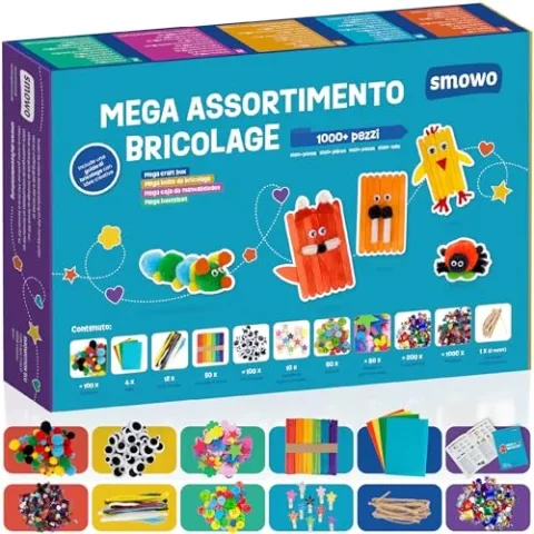 Kit Lavoretti Creativi Smowo - Set Bricolage Completo per Bambini