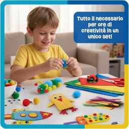 Particolare della confezione Smowo Kit Lavoretti Creativi Smowo - Set Bricolage Completo per Bambini