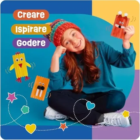 Smowo Kit Lavoretti Creativi Smowo - Set Bricolage Completo per Bambini, immagine aggiuntiva prodotto