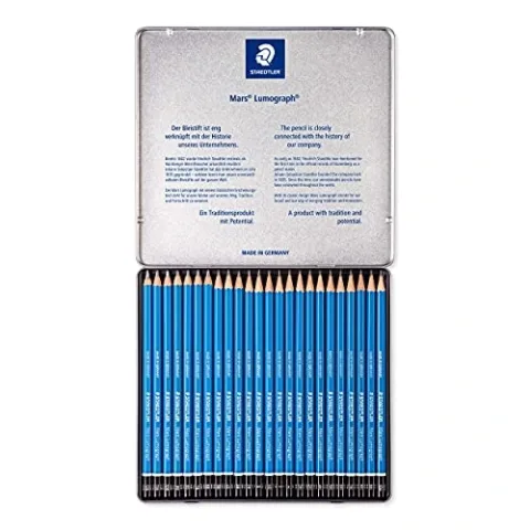 STAEDTLER Matite Staedtler Mars Lumograph - Set 24 Pezzi Grafite Assortite — vista 2 di 7