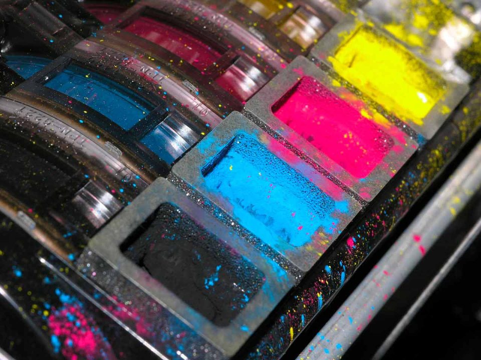 Toner colori di stampa CMYK