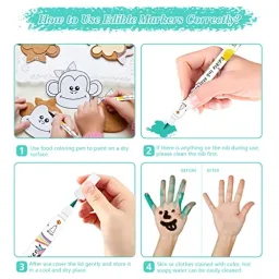 Dettaglio Treedoa Pennarelli Alimentari Commestibili Bifacciali — prodotto Treedoa per bambini