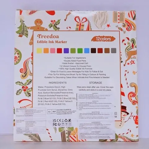 Treedoa Pennarelli Alimentari Commestibili Bifacciali — vista 8 di 12 — prodotto Treedoa per bambini