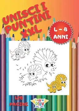 Unisci i Puntini XXL - 120 Pagine Lettere, Numeri e Animali — confezione prodotto