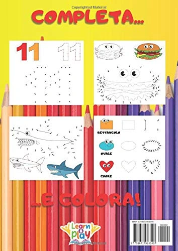 Unisci i Puntini XXL - 120 Pagine Lettere, Numeri e Animali — vista 2 di 2