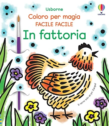 Animali della Fattoria - Edizione Illustrata con Pennello