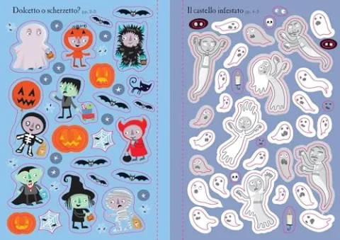 Usborne Halloween - Piccoli Libri con Adesivi a Colori — vista 2 di 9 — prodotto Usborne per bambini