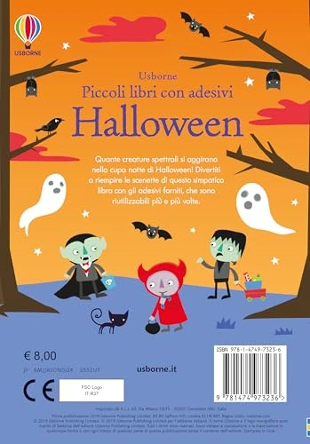 Usborne Halloween - Piccoli Libri con Adesivi a Colori, immagine aggiuntiva prodotto