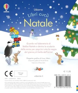 Particolare della confezione Usborne Libro Natale Cucù - Edizione a Colori Interattiva