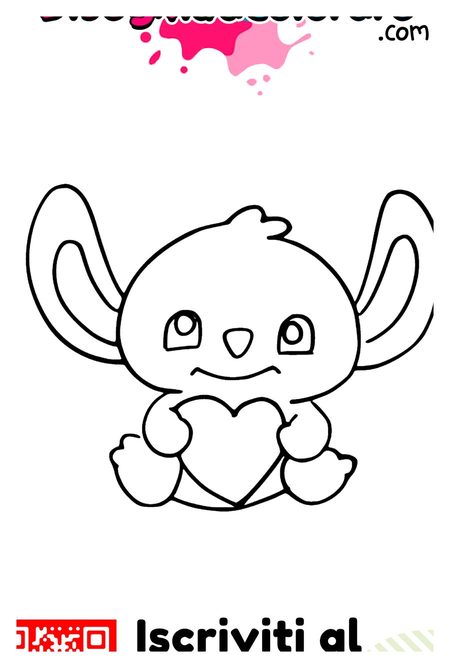 Anteprima pagina interna: Stitch (pagina da colorare)