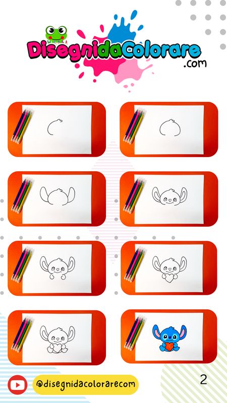 Anteprima pagina interna: Stitch passo passo (procedimento di disegno)