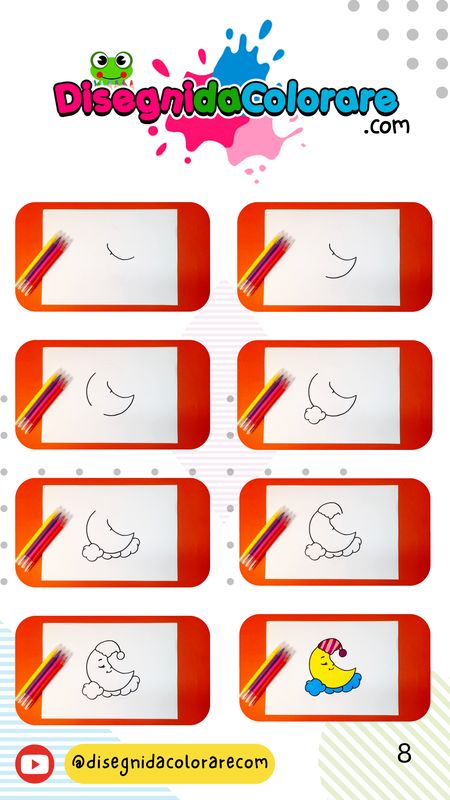 Anteprima pagina interna: Luna passo passo (procedimento di disegno)